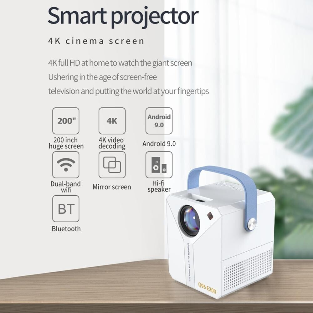 NNEIDS Intelligent Portable Hd 4K Projector