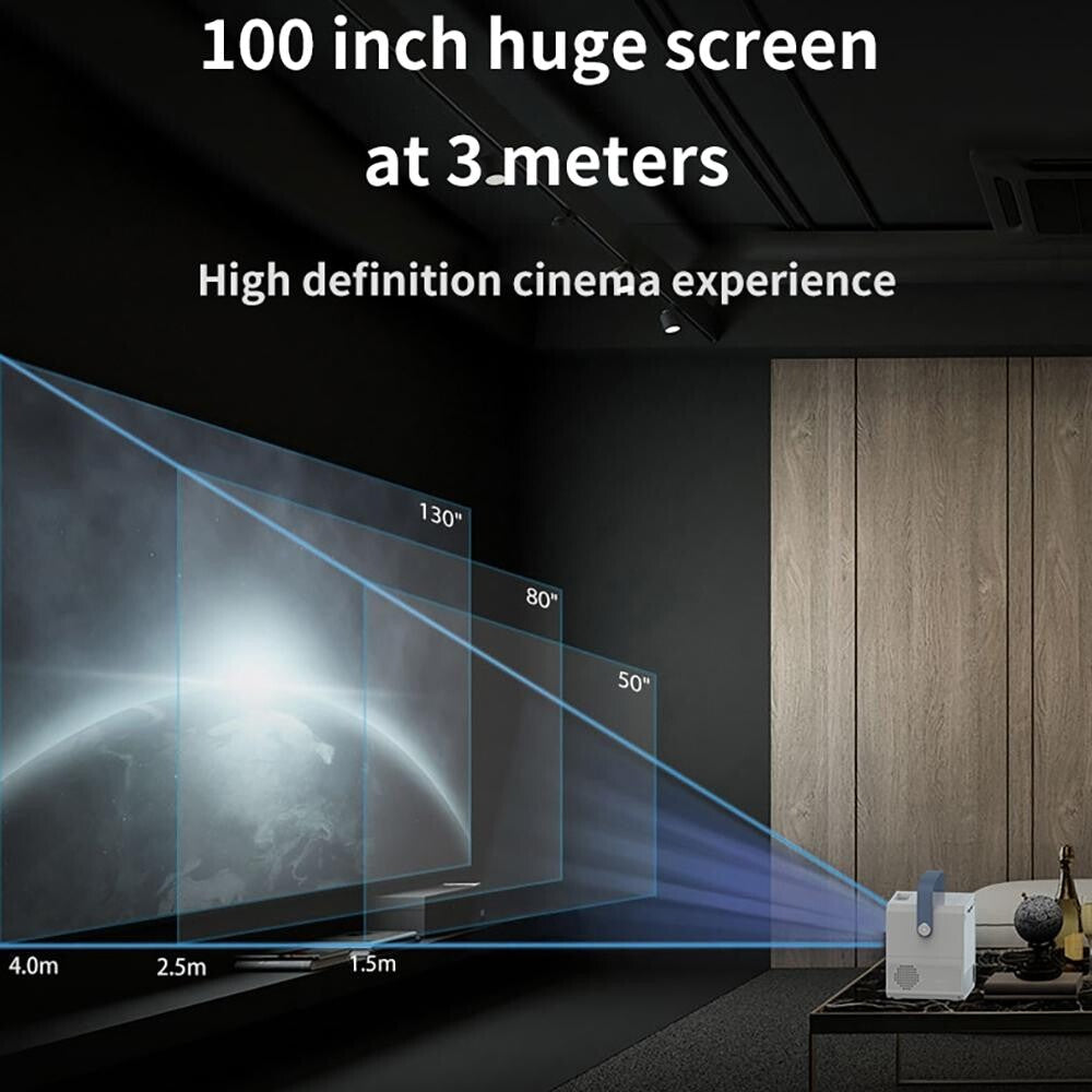 NNEIDS Intelligent Portable Hd 4K Projector