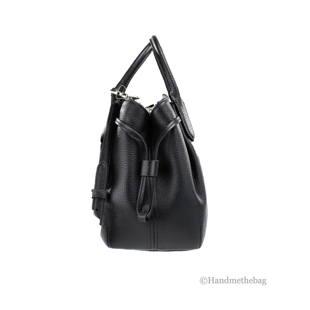 Kate Spade Dumpling Small Black Leather Satchel Crossbody Bag