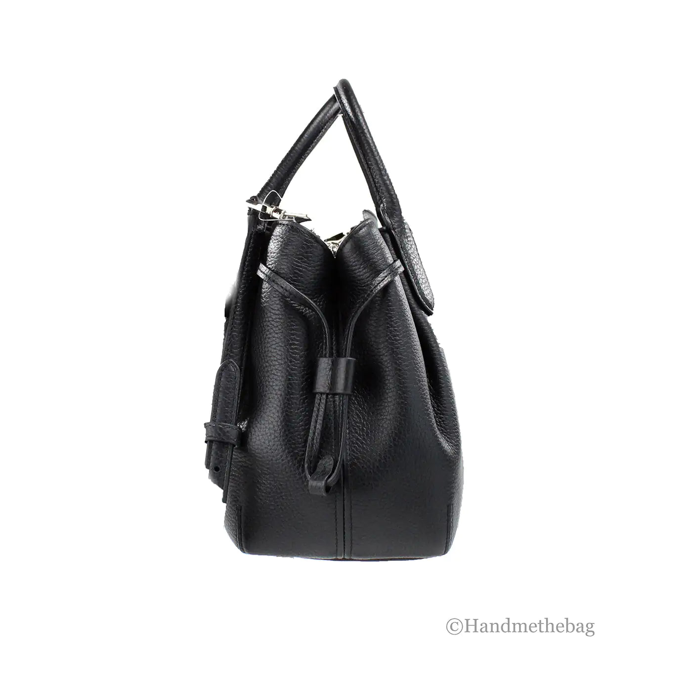 Kate Spade Dumpling Small Black Leather Satchel Crossbody Bag