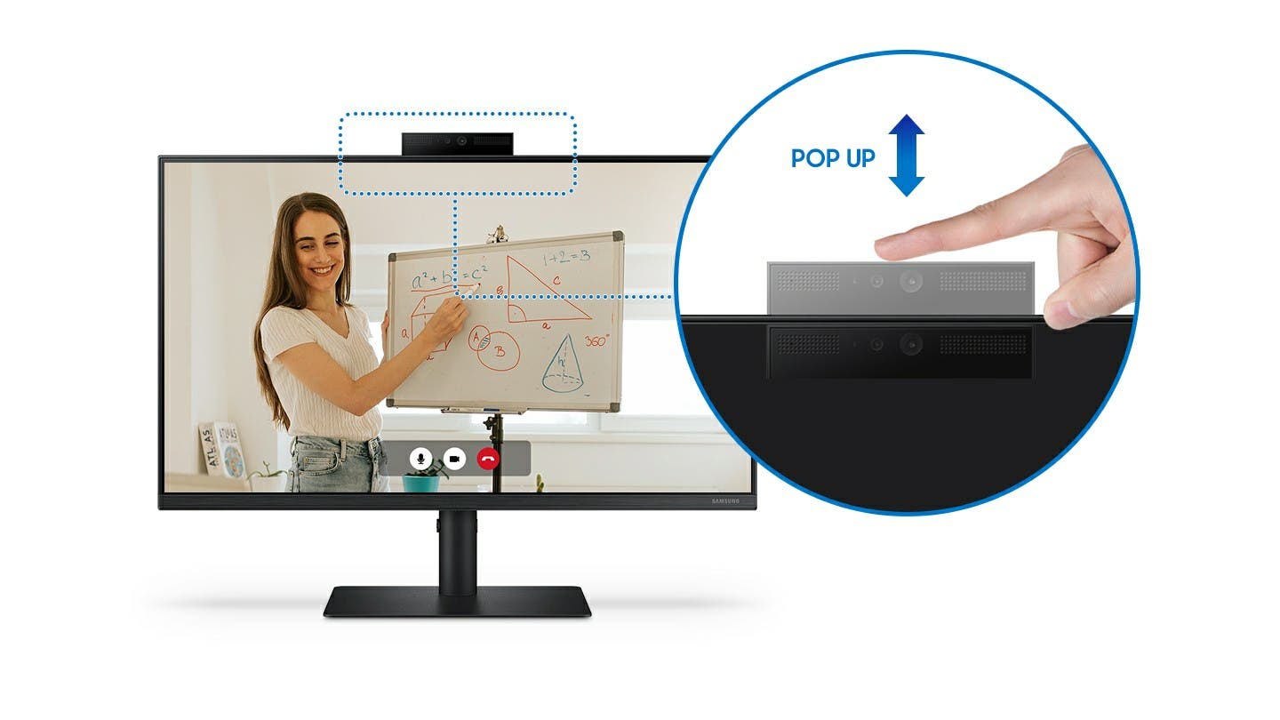 NNEKG Samsung 24 S4 Full HD IPS Freesync Monitor with Webcam (LS24A400VEEXXY)